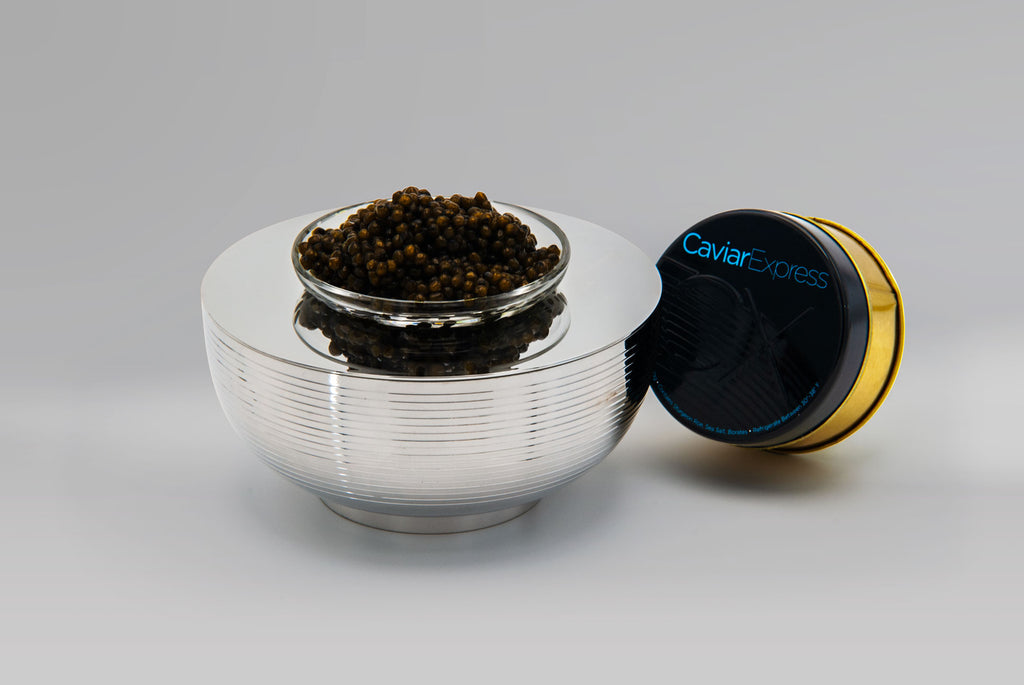 Love Caviar Server with Ossetra Caviar from Caviar Express
