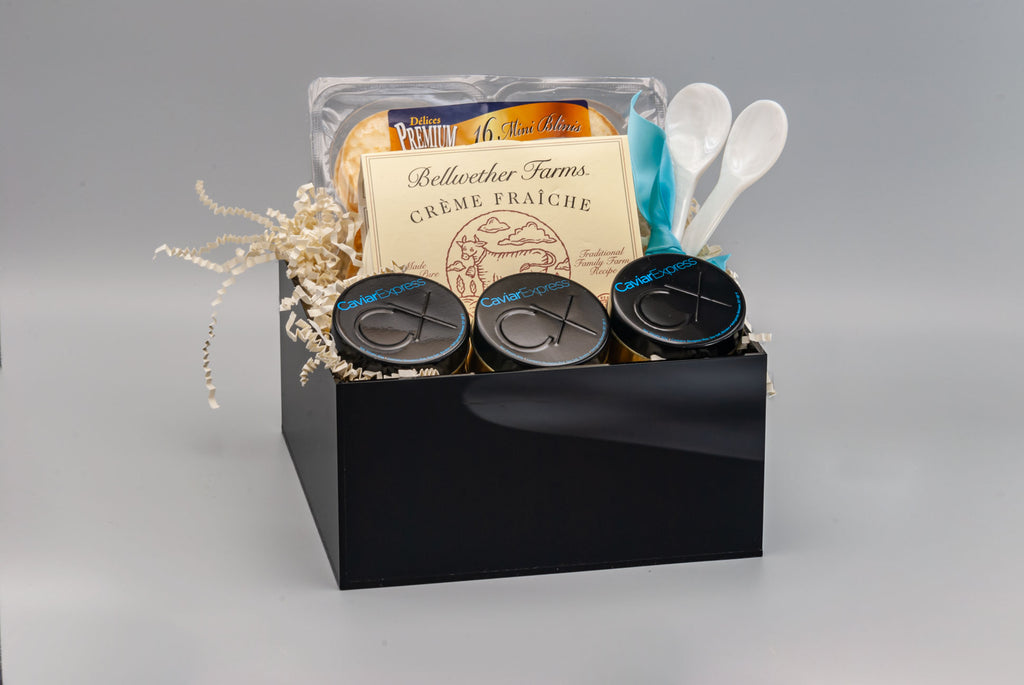 Taste of Persia Caviar Gift Basket set