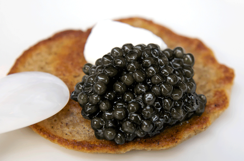 Caviar Express California grown White Sturgeon Caviar