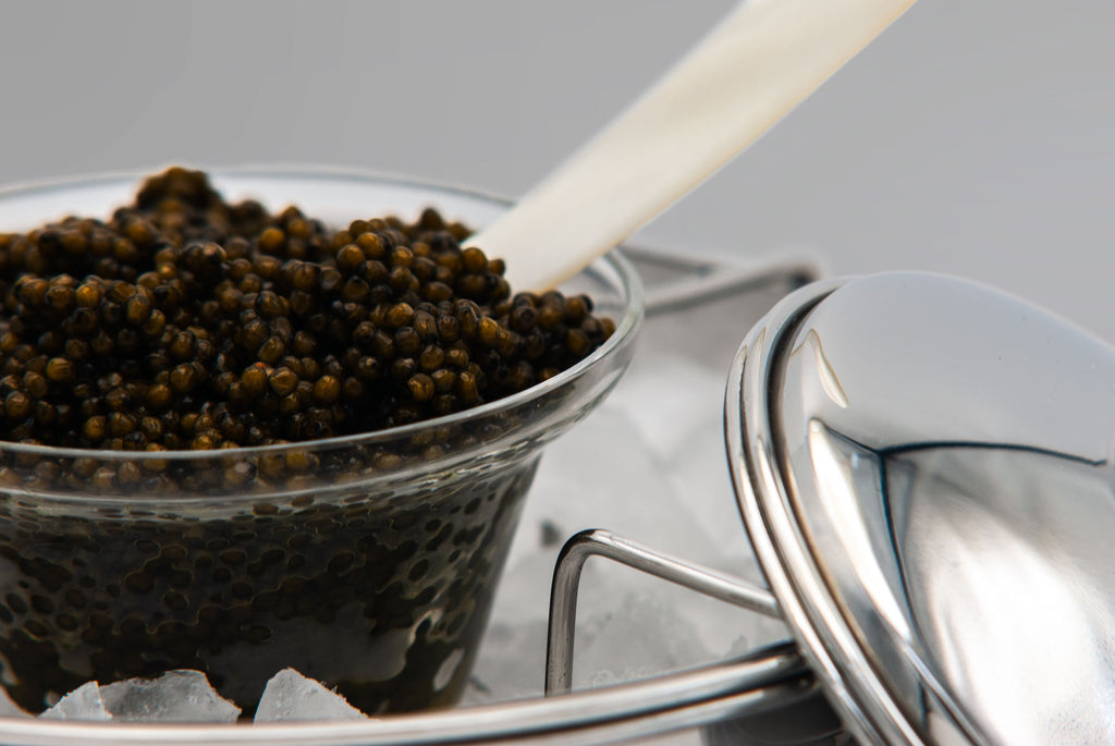 Beluga Caviar Server with Ossetra Caviar