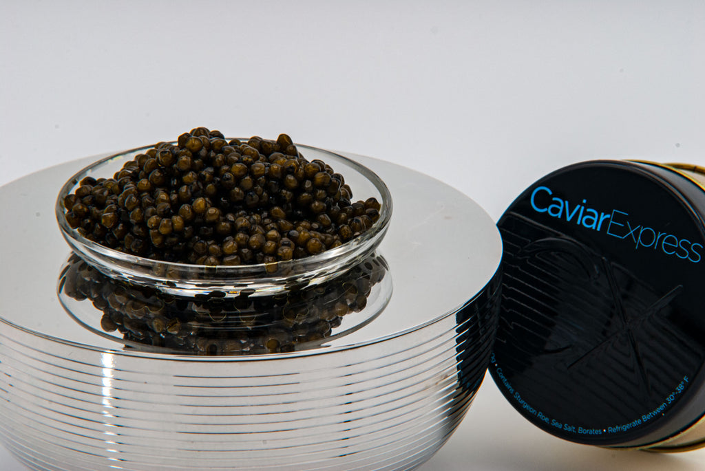 Love Caviar Server with Ossetra Caviar